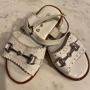 Girl’s Horsebit Leather Sandals 25/9